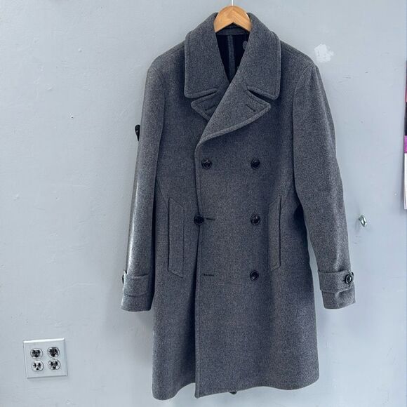 Todd Snyder charcoal grey wool coat